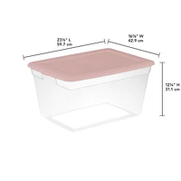 Sterilite 55 L Storage Box - Pink