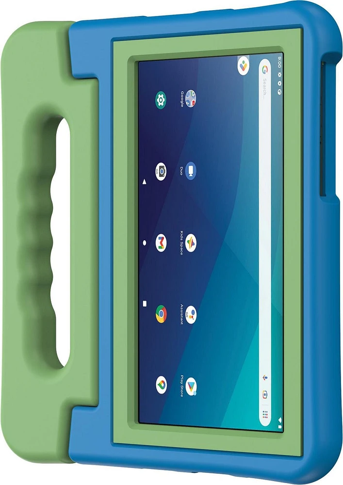 onn. Universal Protective Tablet Case for Most 7 - 8 in. Tablets - Blue/Green, 8 ft. Drop Protection