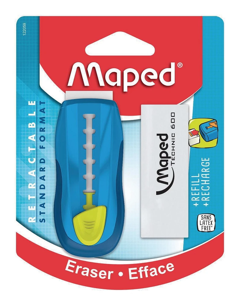 Maped Eraser Universal with Refill - Blue, Standard Eraser