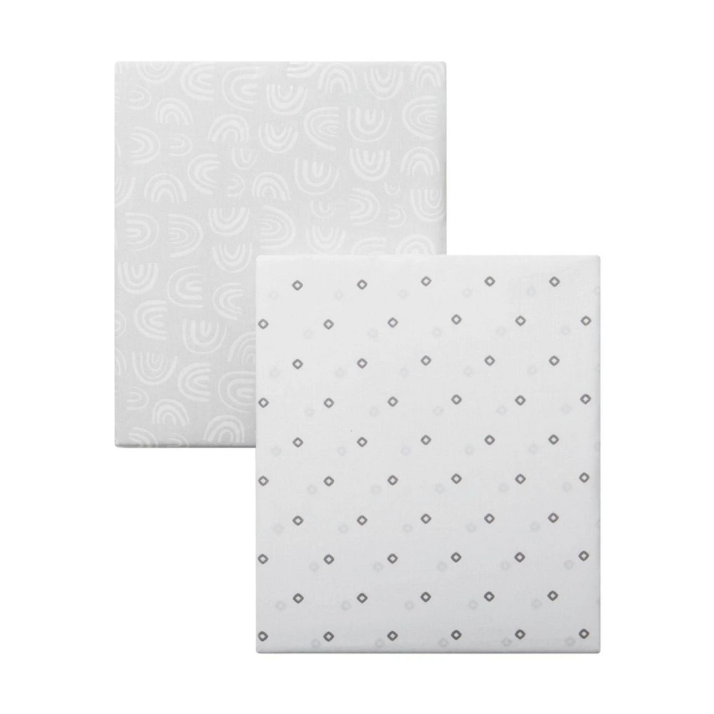 Drap pour lit de bébé en coton biologique George Baby, paquet de 2 74 x 132 cm, coton biologique