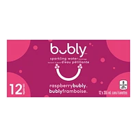 Bubly™ Eau Pétillante Saveur Framboise 12 x355 mL, Canettes 12 x355 mL