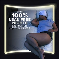 Always ZZZ Overnight Disposable Period Underwear for Women Sz L, 360° Coverage for Worry-Free Nights, 7CT