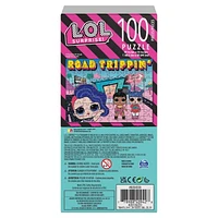 L.O.L. Surprise!, Puzzle de 100 pièces, Fashionable Dolls Road Trippin', illustrations colorées avec boîte verticale, pour les enfants à partir de 4 ans