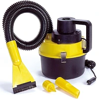 Koolatron 12V Wet/Dry Canister Vacuum Cleaner (1 Gallon), Portable Car & Home Vacuum