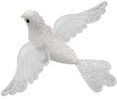 Holiday Times White Jumbo Dove Clip