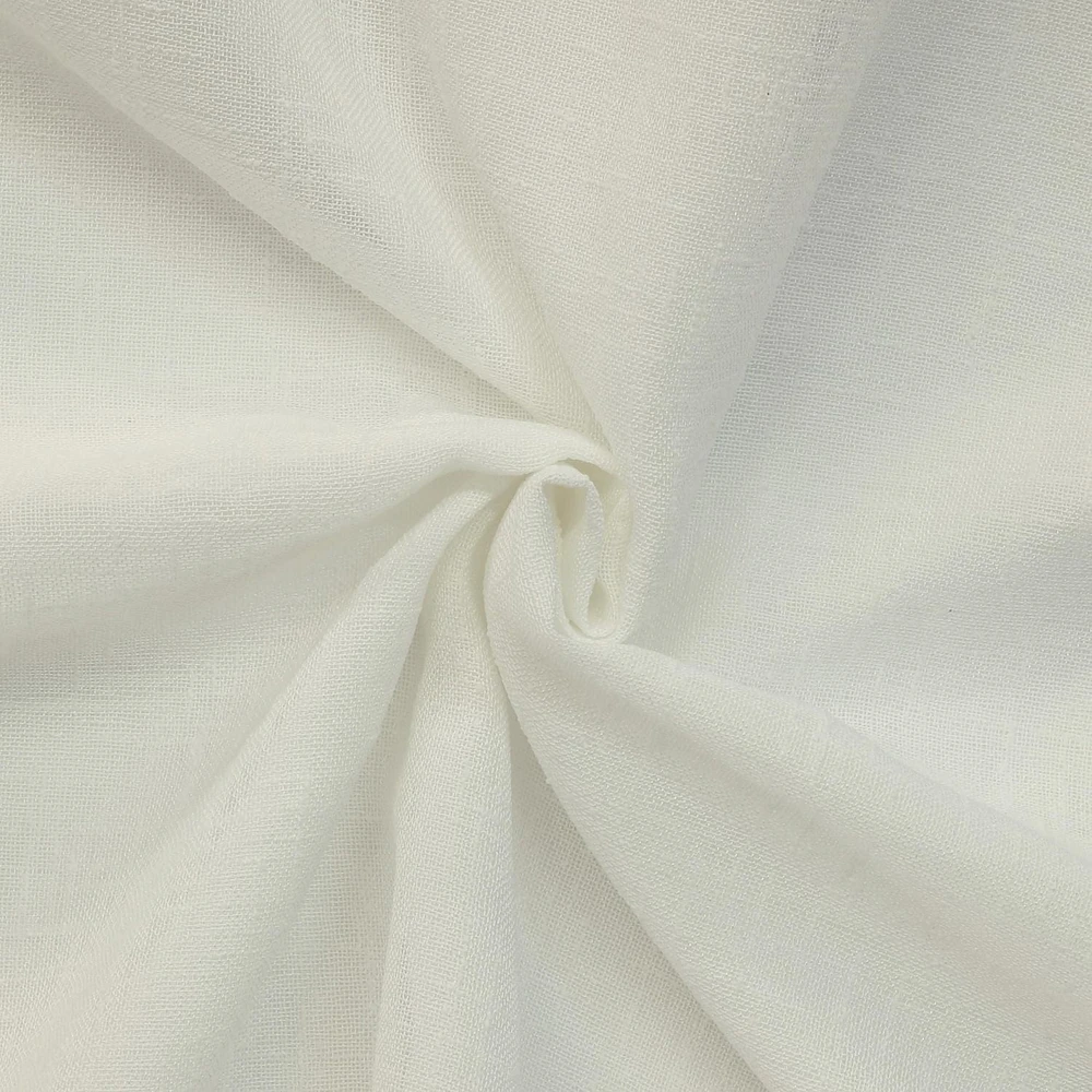 Loft Living Surrey filtrant la lumière Double Tetiere panneau de rideau 52 x 63 in Blanc
