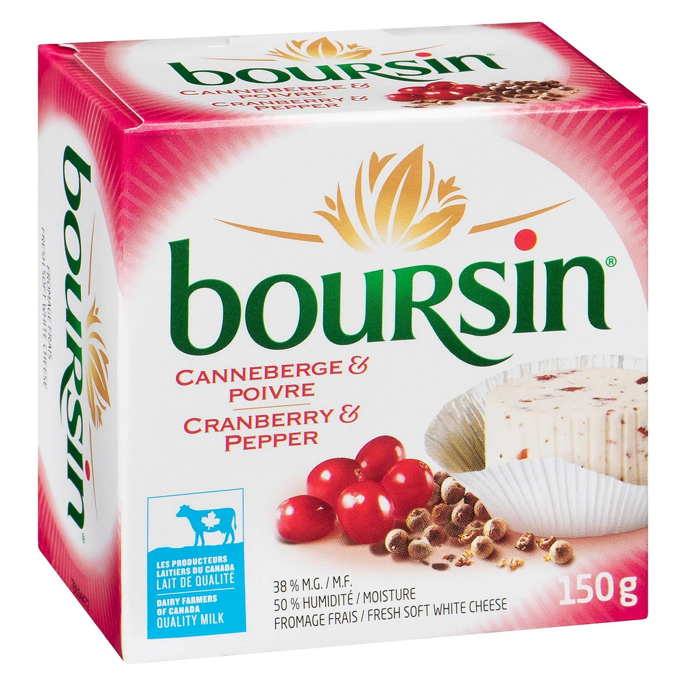 Boursin Cranberry & Pepper Cheese, 150g