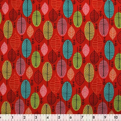 Fabric Creations Tissu de coton au mètre Fuzzy Beakman rouge 109 cm (43")