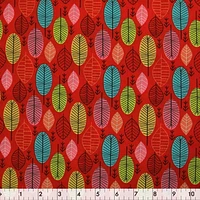 Fabric Creations Tissu de coton au mètre Fuzzy Beakman rouge 109 cm (43")