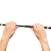 Lunar Fast Fit Nicholas 5/8" Diameter Complete Blackout No Tools Tension Window Curtain Rod, Adjustable Length
