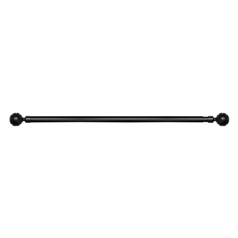 Mainstays Drapery Window Curtain Rod with Decorative Finials, Adjustable drapery rod