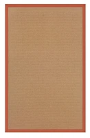 Tapis d'appoint Athena liège et orange brûlé 1 pi 10 po x 2 pi 10 po