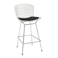 Aserion Counter Stool (26") with metal seat and chrome legs SET OF 2