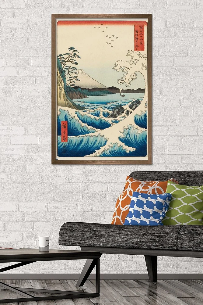 Hiroshige - La mer à Satta