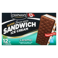 Chapman's Caramel Saucy Spots Ice Cream Super Sandwich