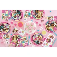 16 serviettes de table en papier barbie de 6,5 po 2 plis, chacun mesure 16,5 x 16,5 cm plié