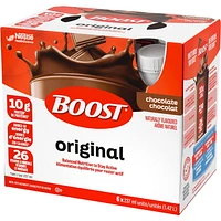 BOOST Original Meal Replacement Drink – Chocolate, 6 x 237 ml, 6 x 237 ML