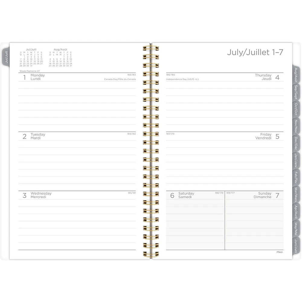 Mead 15M Petit Gris Glacier Agenda Agenda