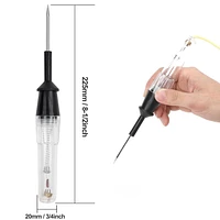 WorkPro Auto 6V 12V 24V DC testeur de circuit de tension de camion de voiture Test de voiture VoltMet longue ampoule de stylo de sonde, testeur de circuit de fil électrique, stylo de sonde de volt 6V Gamme de tension: 6V-24V