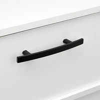 Era Arched Pull 2-Pack Black, 5.90 x 0.41 x 1.29 in