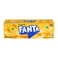 Fanta Pineapple Fridgepack Cans, 355 mL, 12 Pack, 12 x 355 mL