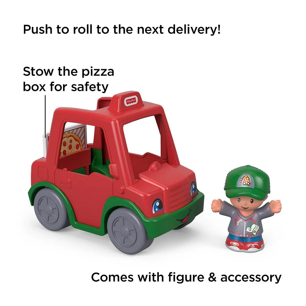 Little People Voiture de livraison de Pizzas «La pointe délicieuse»