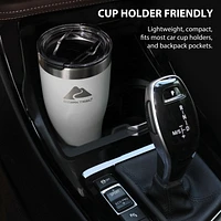 Ozark Trail Stainless Steel Vacuum Tumblers, 20oz, Grey, Camping drinkware