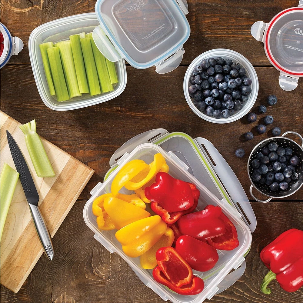 Starfrit LocknLock Easy Match 6-Piece Lunch Set, Nestable and stackable