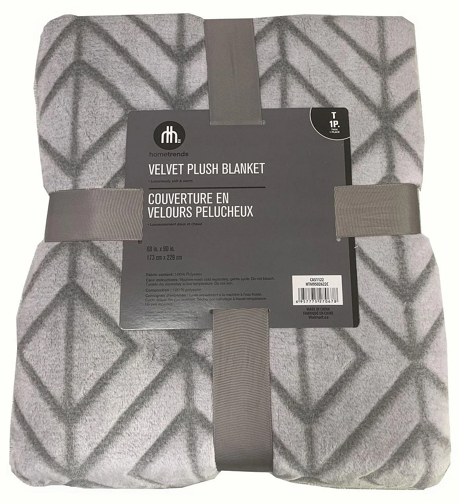 COUVERTURE EN VELOURS PELUCHEUX