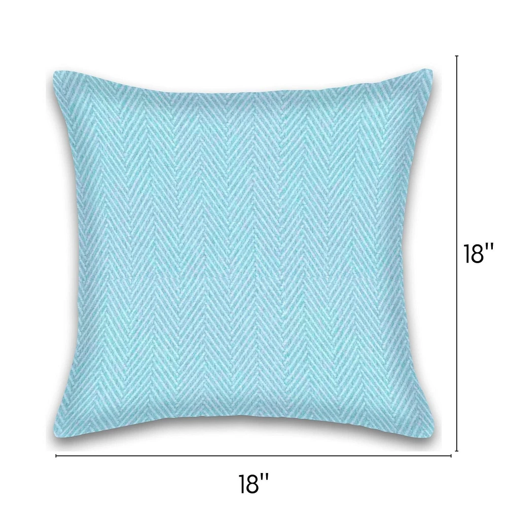 Ensemble de 2 coussins en coton à rayures à chevrons remplis de poly avec fermeture à glissière lavable en machine