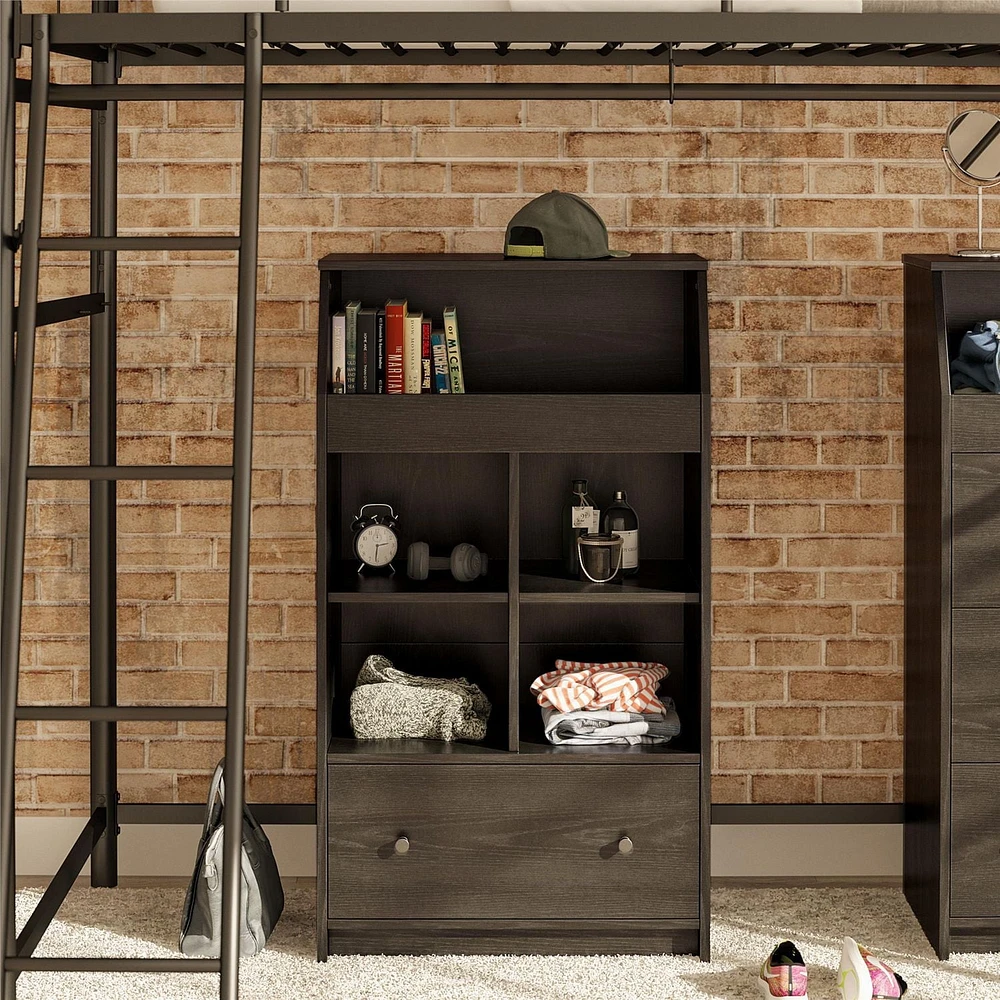 Ameriwood Home The Loft 1 Drawer Storage Tower, White