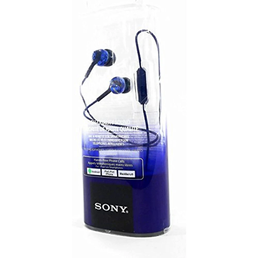 SONY MDR-EX110AP/B Step-up Ex Series Earbud Headset - White, In-ear Headphones