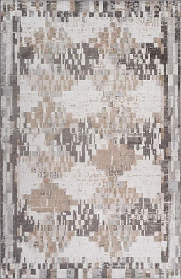 Rug Branch Cadence Abstract Indoor Area Rug, Cream Brown, Modern - Living Room, Bedroom, Dining Room, and Kitchen<br>