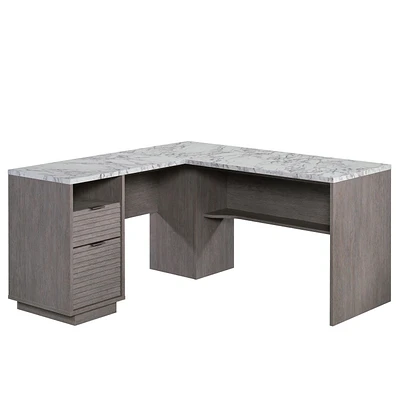 Sauder La Collection East Rock Bureau en L, Finition Ashen Oak, 431764