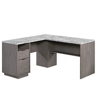 Sauder La Collection East Rock Bureau en L, Finition Ashen Oak, 431764