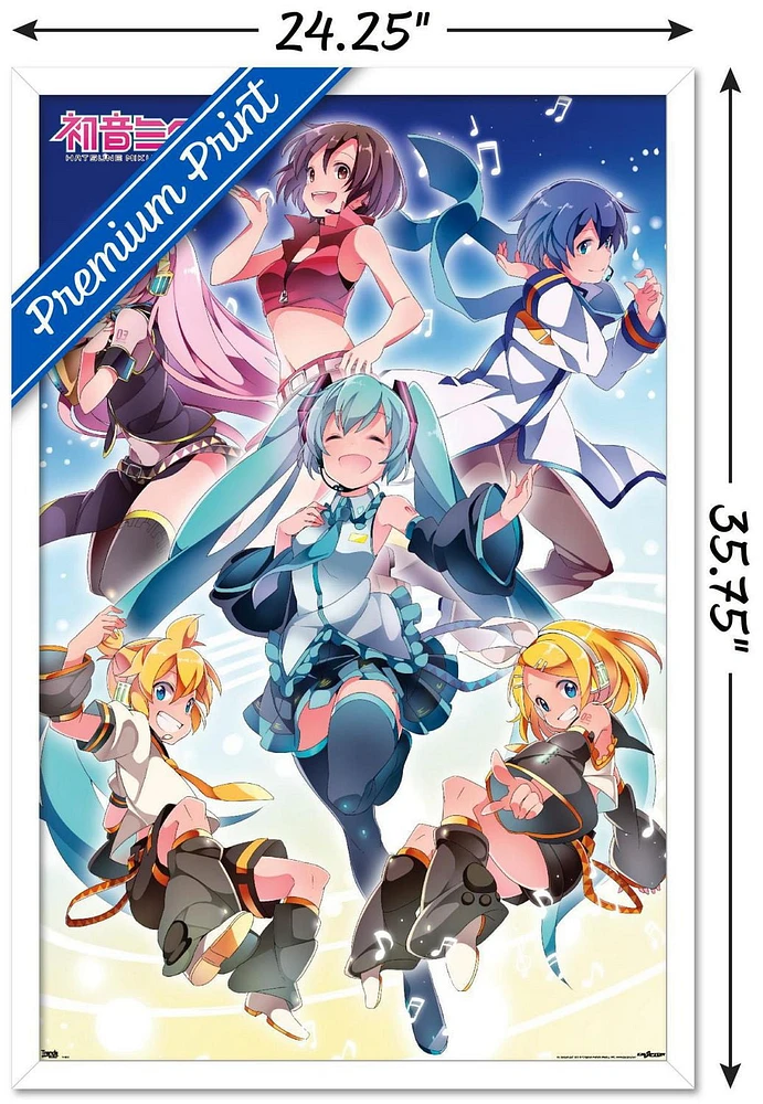 Hatsune Miku - Group Wall Poster, 14.725" x 22.375"