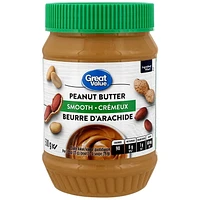 Great Value Smooth Peanut Butter, 500 g