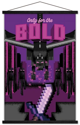 Minecraft: Discover - Only For The Bold Wall Poster