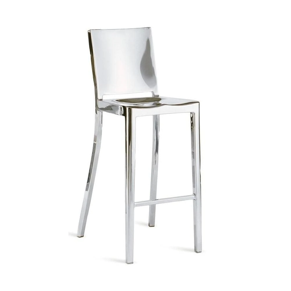 Tabouret de comptoir élégant Roxan en acier inoxydable LOT DE 2