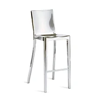 Tabouret de comptoir élégant Roxan en acier inoxydable LOT DE 2