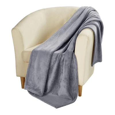 Jeté en velours pelucheux hometrends Ultradoux et pelucheux