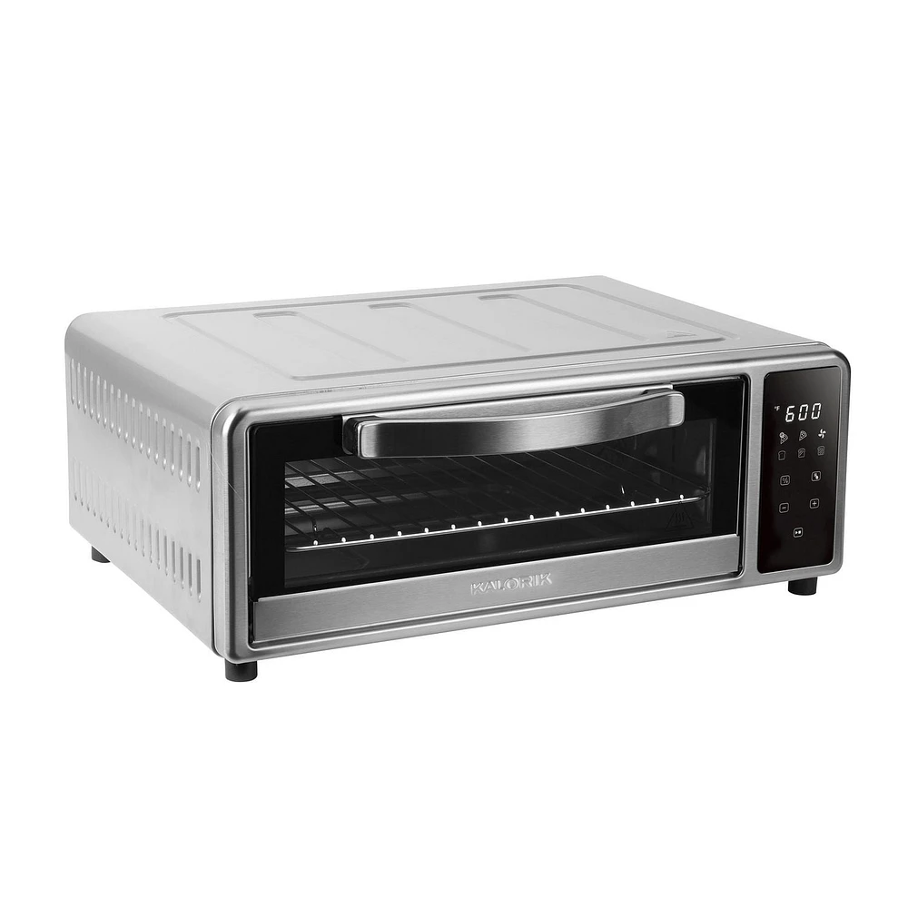 Kalorik MAXX High Heat 600°F Air Fryer and Pizza Oven with Pizza Stone, in Stainless Steel (AFKA600PZB43)