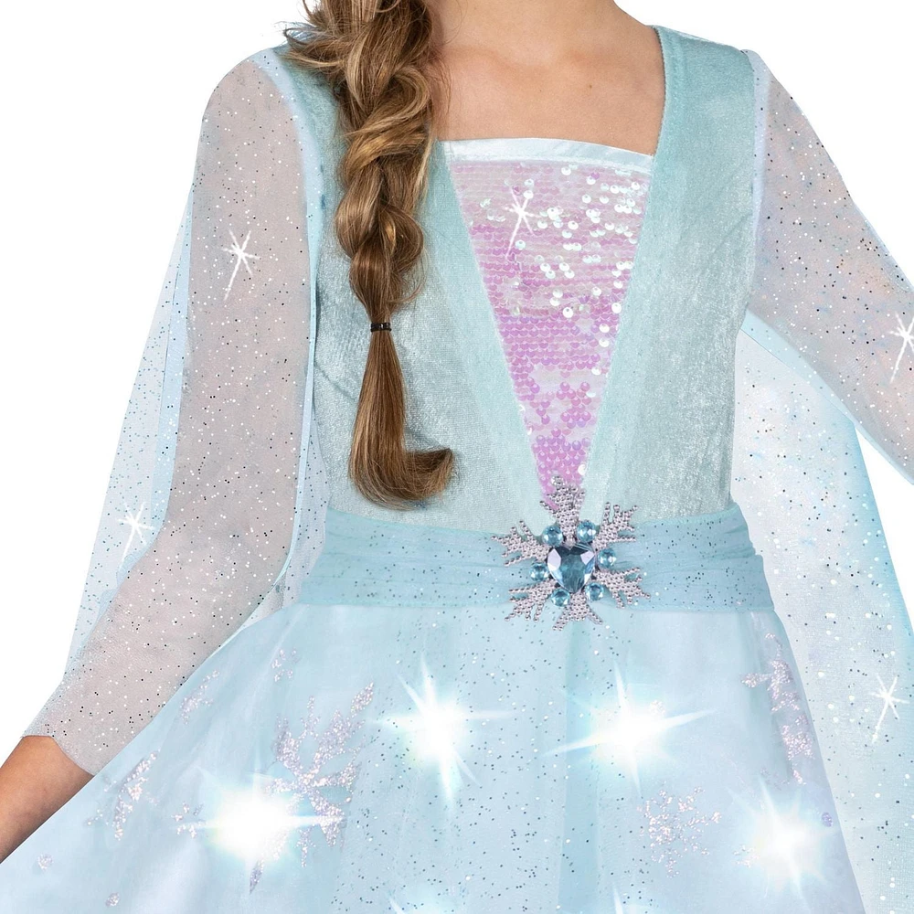 Princesse des Neiges Lumineuse Costume Pour Fille