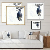 Designart Oiseau Héron tricolore ART MURAL À CADRE FLOTTÉ