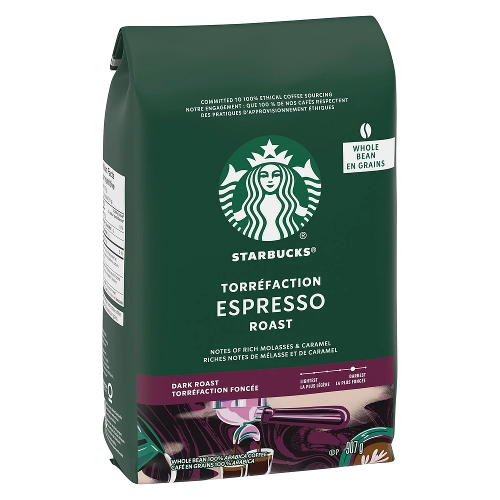 STARBUCKS Espresso Roast Coffee Whole Bean 907 g