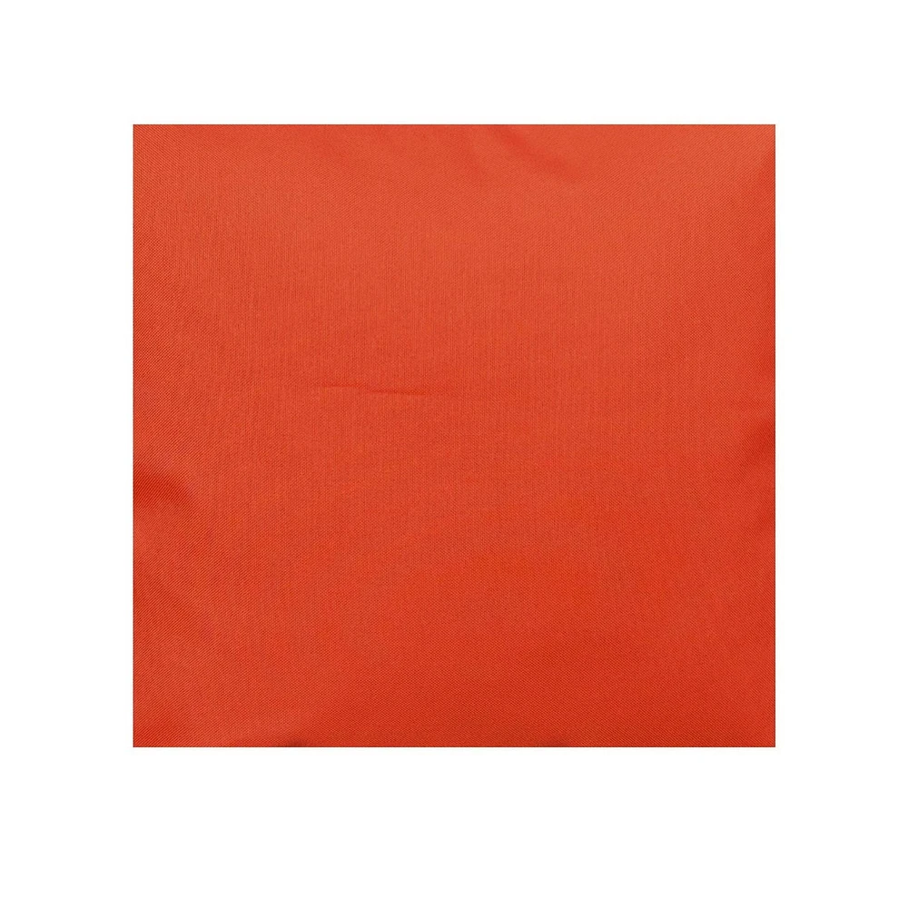 Boston Extérieur Cabana Stripe Tufted Chaid Pad Orange 16 X 16 - Ensemble De 2