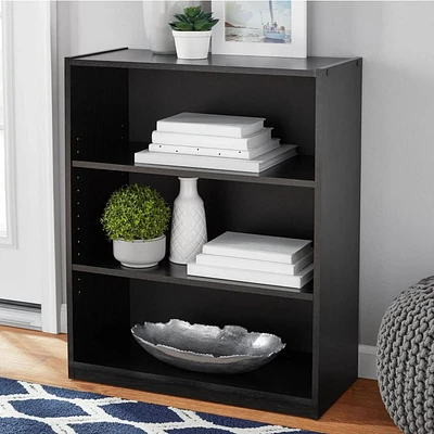 Mainstays -Shelf Bookcase with Adjustable Shelves, Multiple Colors, adjustable shelves