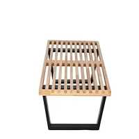 Percy Bench in Natural, Natural Bench, Manufactured Wood Bench, Natural Line Bench, Natural Wood Bench, Patio Bench, Entryway Bench 48"