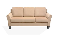 K-Living Samara Microsuede KD Stationary Sofa in Beige