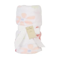 Couverture en peluche à fleurs George Baby